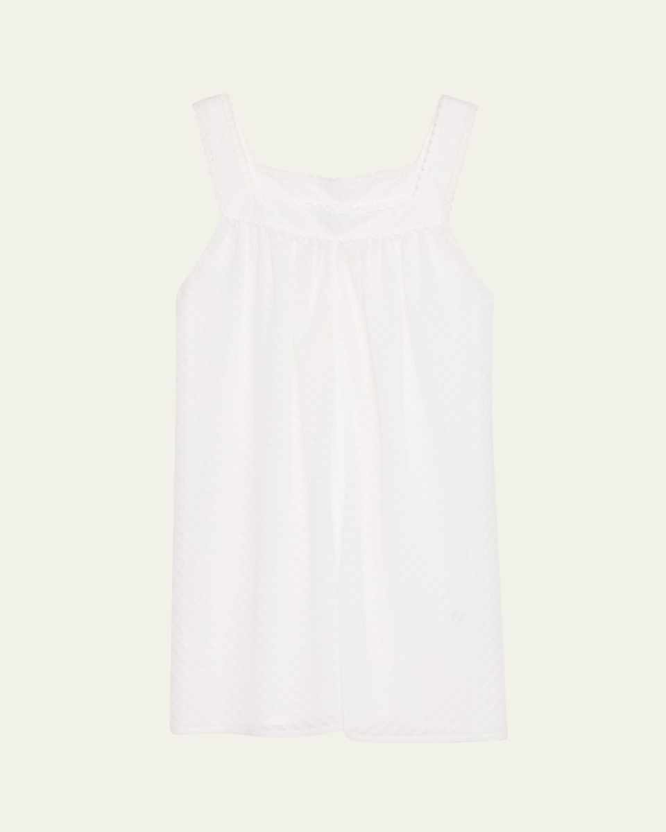 Shadow 1 Chevron Lace-Trim Cotton Babydoll